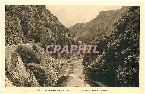 Cartes postales Les gorges de Chouvigny vue prise ur les Tunnel