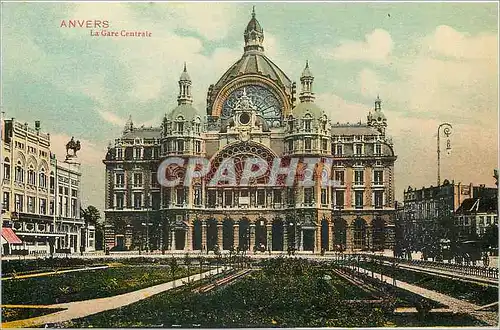 Cartes postales Anvers la gare Centrale