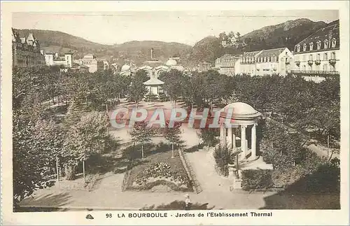 Ansichtskarte AK La Bourboule jardins de l'Etablissement thermal