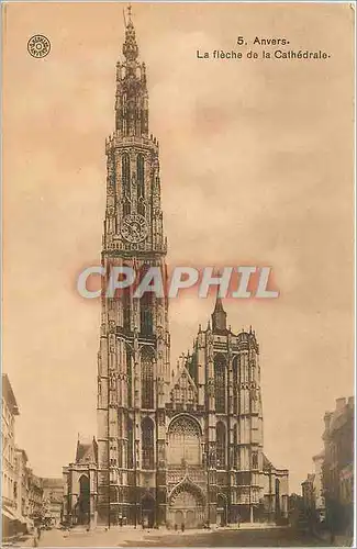 Cartes postales Anvers la fleche de la Cathedrale