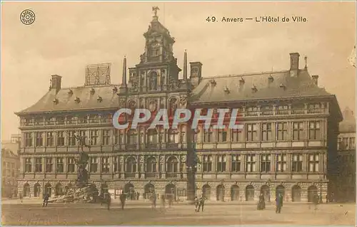 Cartes postales Anvers L'Hotel de Ville