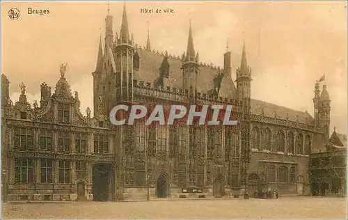 Cartes postales Bruges Hotel de ville