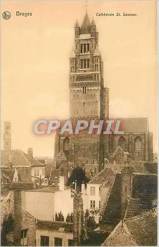 Ansichtskarte AK Bruges cathedrale St Sauveur