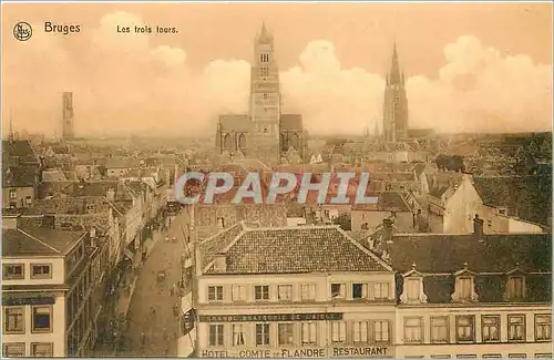 Cartes postales Bruges Les trois tours