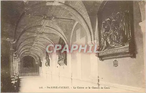 Cartes postales Ste Anne d'Auray Le Cloitre et le Chemin de Croix
