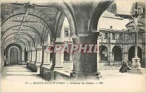 Cartes postales Sainte Anne d'Auray Interieur du Cloitre