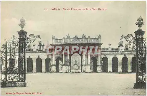 Ansichtskarte AK Nancy Arc de Triomphe vu de la Place Carriere