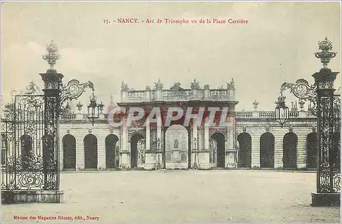 Cartes postales Nancy Arc de Triomphe vu de la Place Carriere