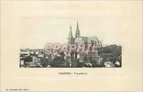 Cartes postales Chartres Vue generale