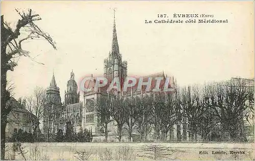 Cartes postales Evreux Eure La Cathedrale cote Meridional