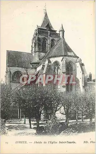 Cartes postales Evreux Abside de l'Eglise Saint Taurin