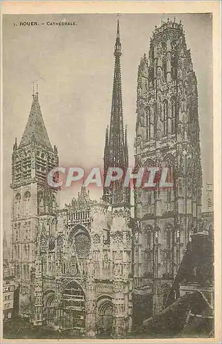 Cartes postales Rouen Cathedrale