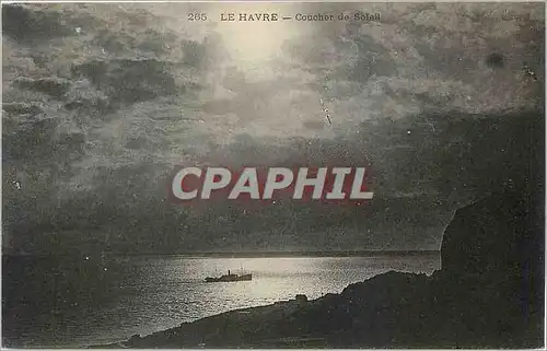 Cartes postales Le Havre Coucher de Soleil