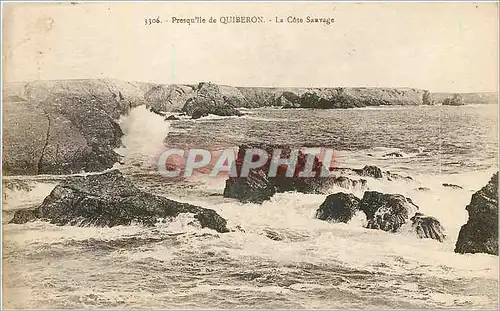 Ansichtskarte AK Presquile de Quiberon La Cote Sauvage