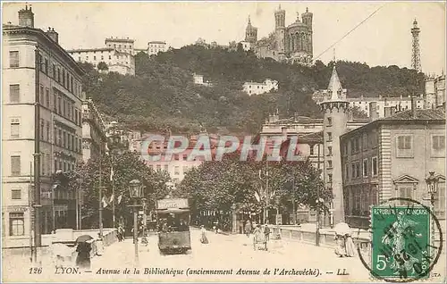 Ansichtskarte AK Lyon Avenue de la Bibliotheque Anciennement Avenue de l'Archeveche