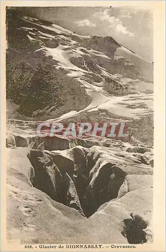 Cartes postales Glacier de Bionnassay Crevasses