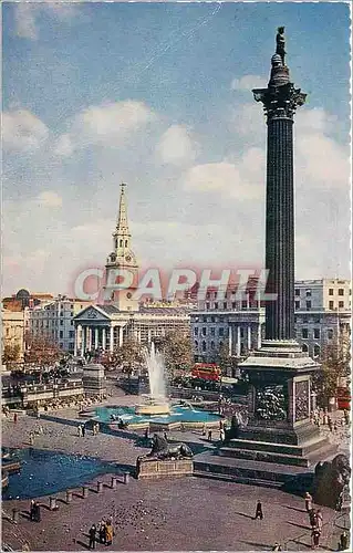 Cartes postales Nelson Column Trafalgar Square London