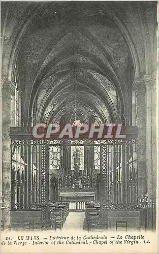 Cartes postales Le Mans Interieur de la Cathedrale La Chapelle de la Vierge