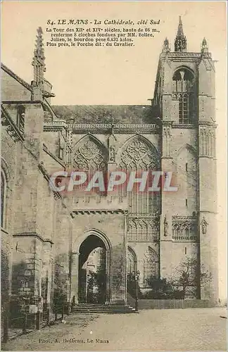 Ansichtskarte AK Le Mans La Cathedrale cote Sud