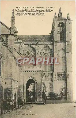 Cartes postales Le Mans La Cathedrale cote Sud