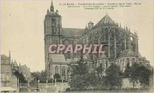 Cartes postales Le Mans Cathedrale St Julien