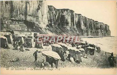 Cartes postales Le Treport La Falaise et la Plage