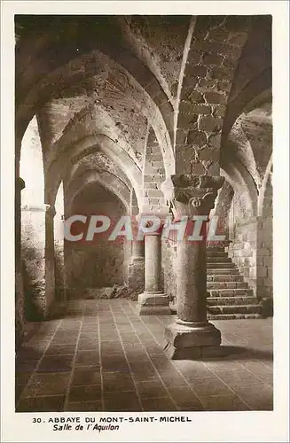 Cartes postales Abbaye du Mont Saint Michel Salle de l'Aquilon
