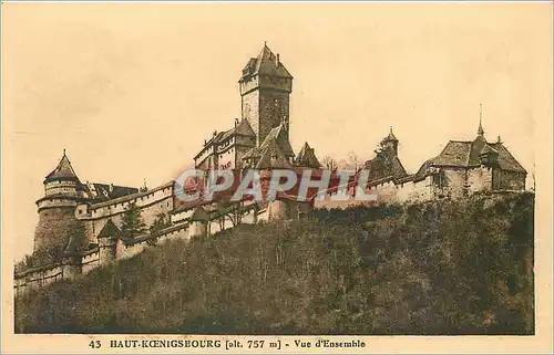 Cartes postales Haut Koenigsbourg Vue d'Ensemble