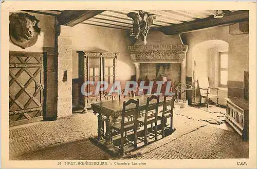 Cartes postales Haut Koenigsbourg Chambre Lorraine