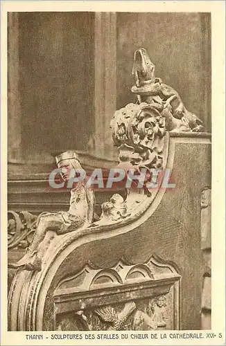 Cartes postales Thann Sculptures des Stalles du Choeur de la Cathedrale XVI