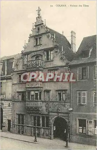 Cartes postales Colmar Maison des Tetes