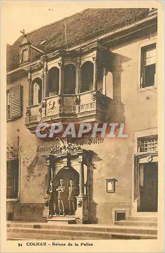 Cartes postales Colmar Balcon de la Police