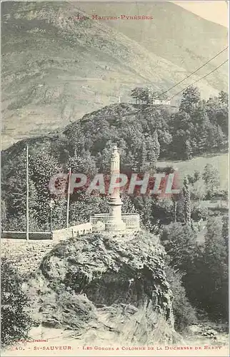 Cartes postales St Sauveur Les Gorges a Colonne de la Duchesse