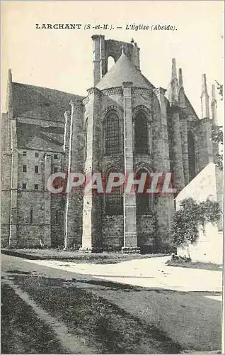 Cartes postales Larchant S et M L'Eglise Abside