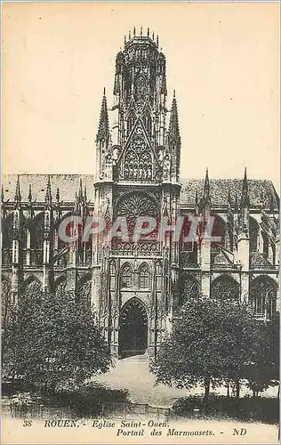 Cartes postales Rouen Eglise Saint Ouen Portail des Marmousets