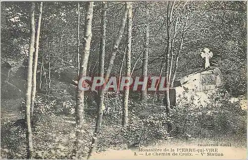 Ansichtskarte AK Monastere de la Pierre qui Vire Le Chemin de Croix