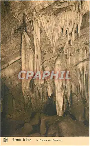 Ansichtskarte AK Grottes de Han Le Portique des Draperies