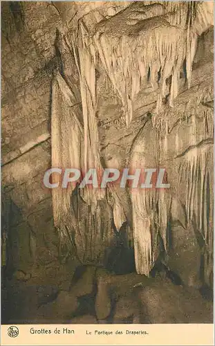 Cartes postales Grottes de Han Le Portique des Draperies