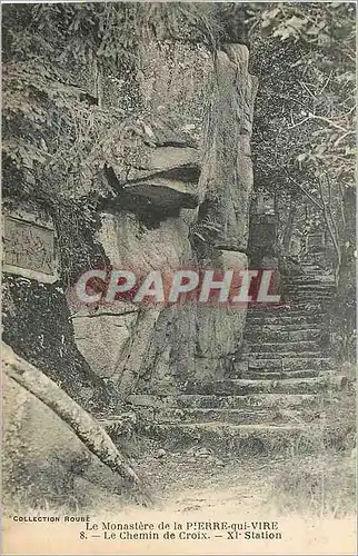 Ansichtskarte AK Le Monastere de la Pierre qui Vire Le Chemin de Croix