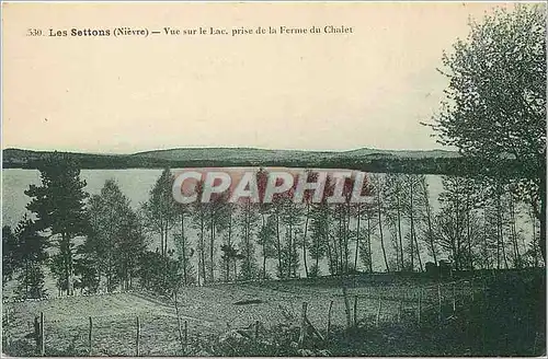 Ansichtskarte AK Les Settons Nievre Vue sur le Lac prise de la Ferme du Chalet