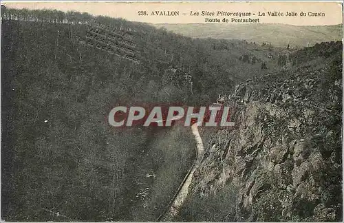 Ansichtskarte AK Avallon Les Sites Pittoresque La Vallee Jolie du Cousin Route de Pontaubert