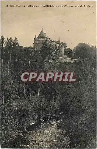 Cartes postales Collection du Chateau de Chastellux Le Chateau vue de la Cure