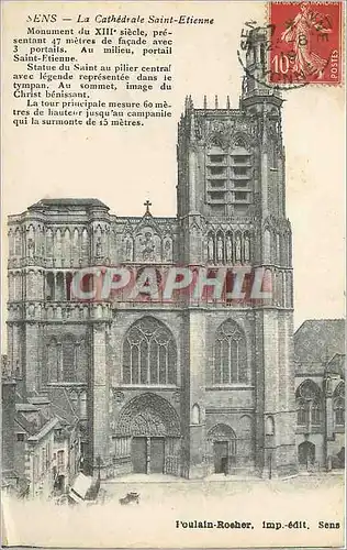 Cartes postales Sens La Cathedrale Saint Etienne