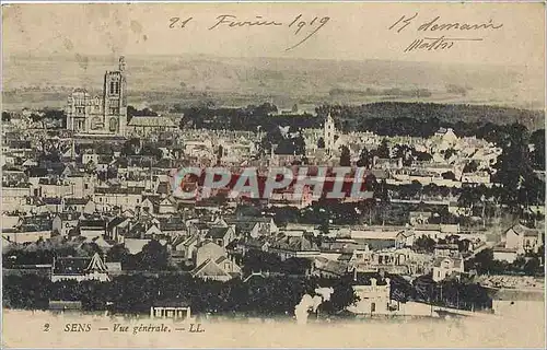 Cartes postales Sens Vue Generale