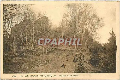 Ansichtskarte AK Les Vosges Pittoresque Ruine Girbaden