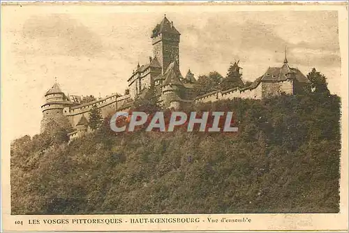 Cartes postales Les Vosges Pittoresque Haut Koenigsbourg Vue d'Ensemble