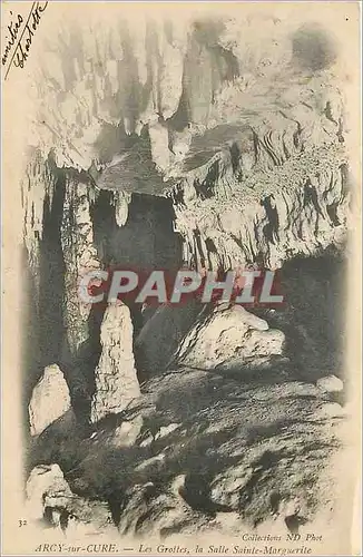 Cartes postales Arcy sur Cure Les Grottes la Salle Sainte Marguerite