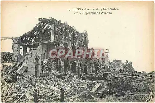 Cartes postales Lens Avenue du 4 Septembre