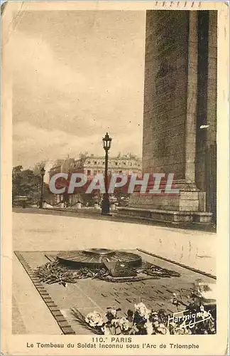 Ansichtskarte AK Paris Le Tombeau du Soldat Inconnu sous l'Arc de Triomphe