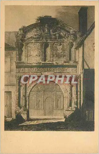 Cartes postales Portail de la Cour d'Entree de l'Eglise St Pierre a Auxerre a la fin